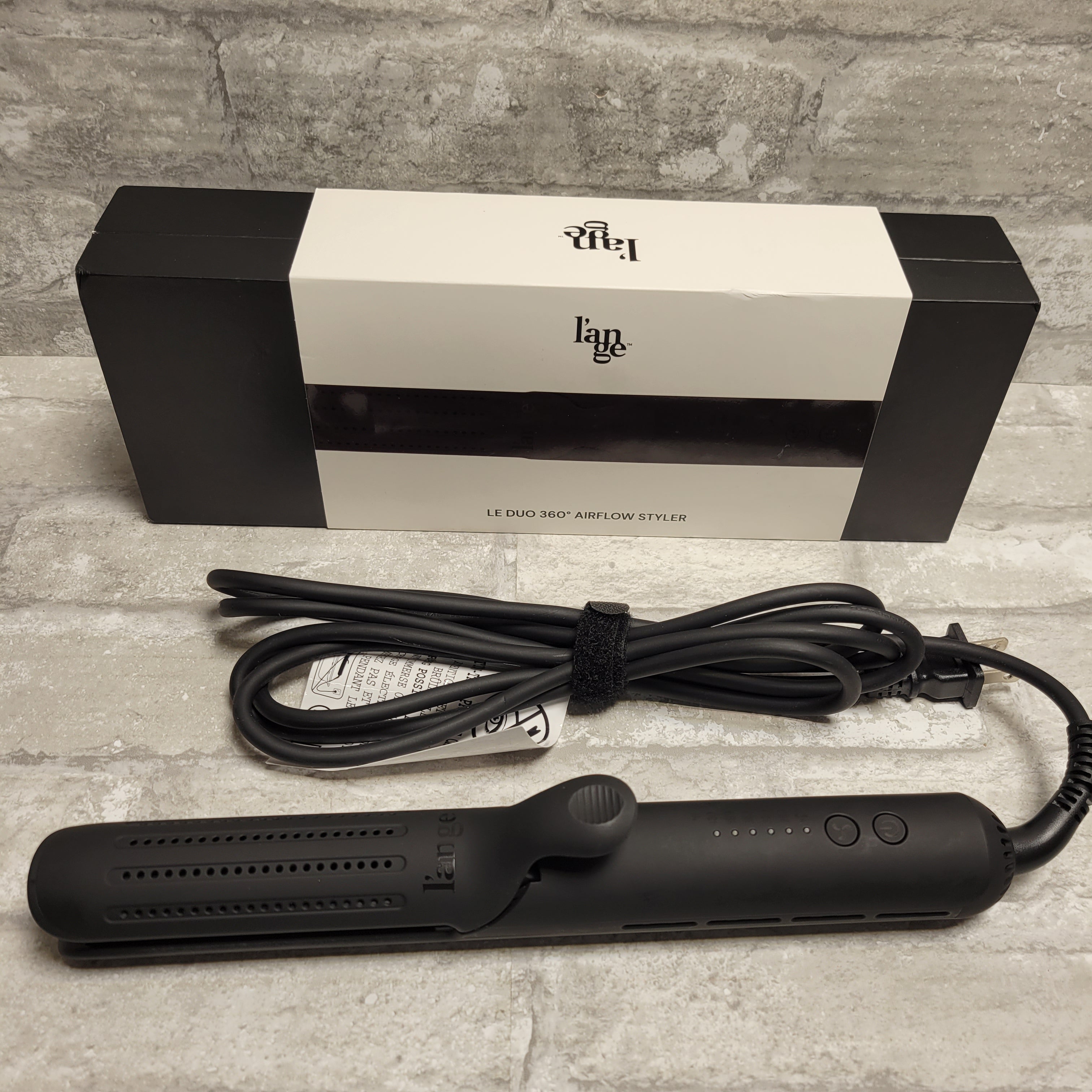 L'ANGE HAIR Le Duo 360 Airflow Styler 2-in-1 Curling Wand, 1 Inch (8037885509870)